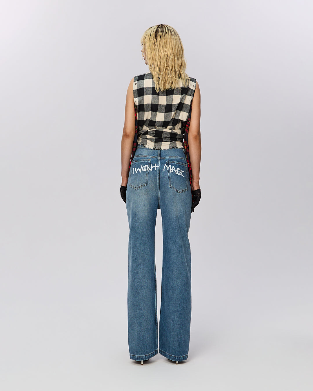 "Magic" Printed Jeans