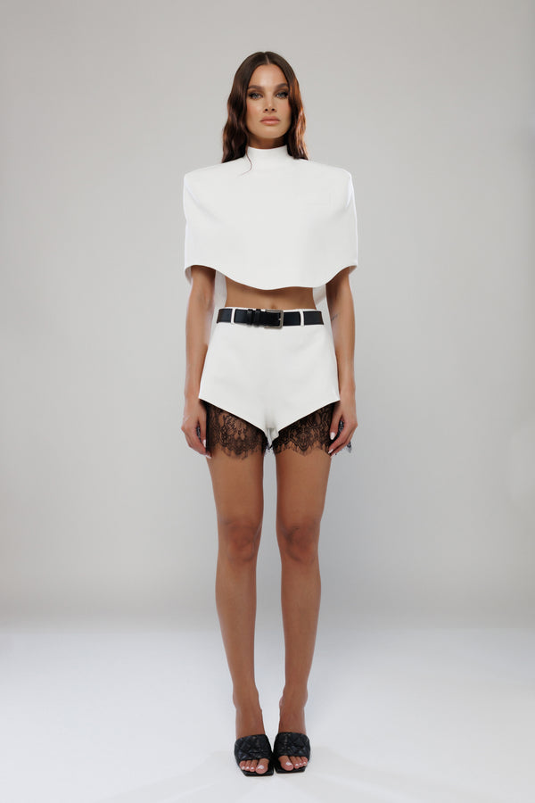 London Lace Trim Shorts