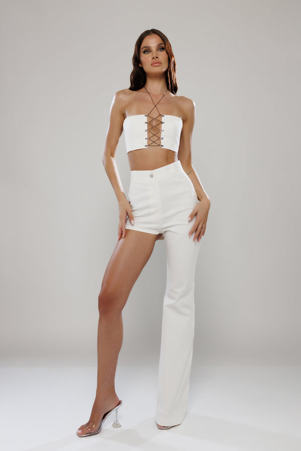 Milan Asymmetric Denim Pants