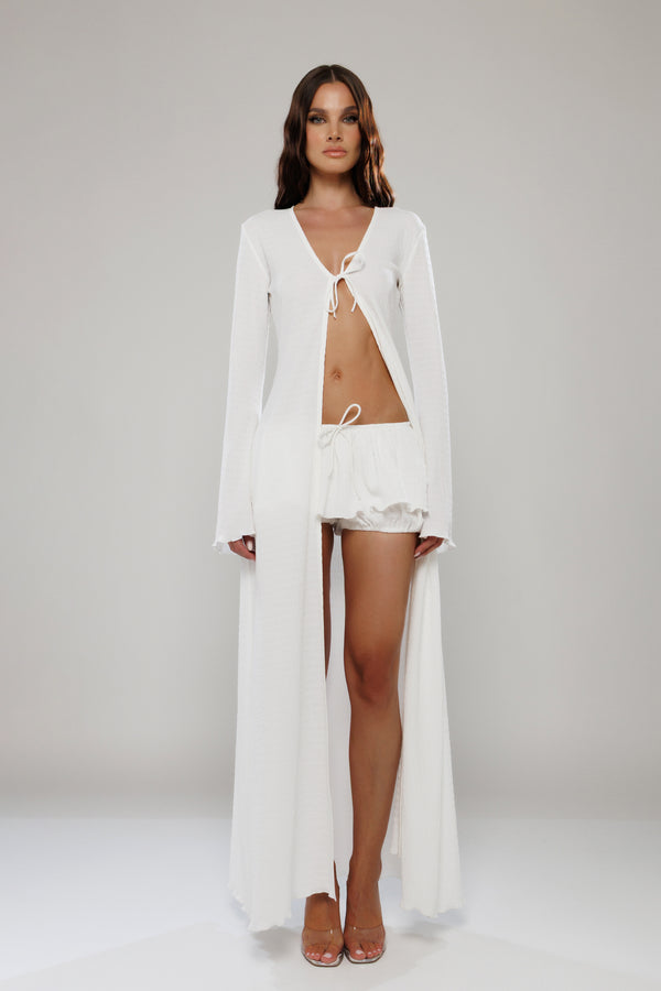 Cancun Tie-Front Long Cover-Up