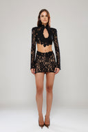 Miami Co-Ord Black Lace Skirt