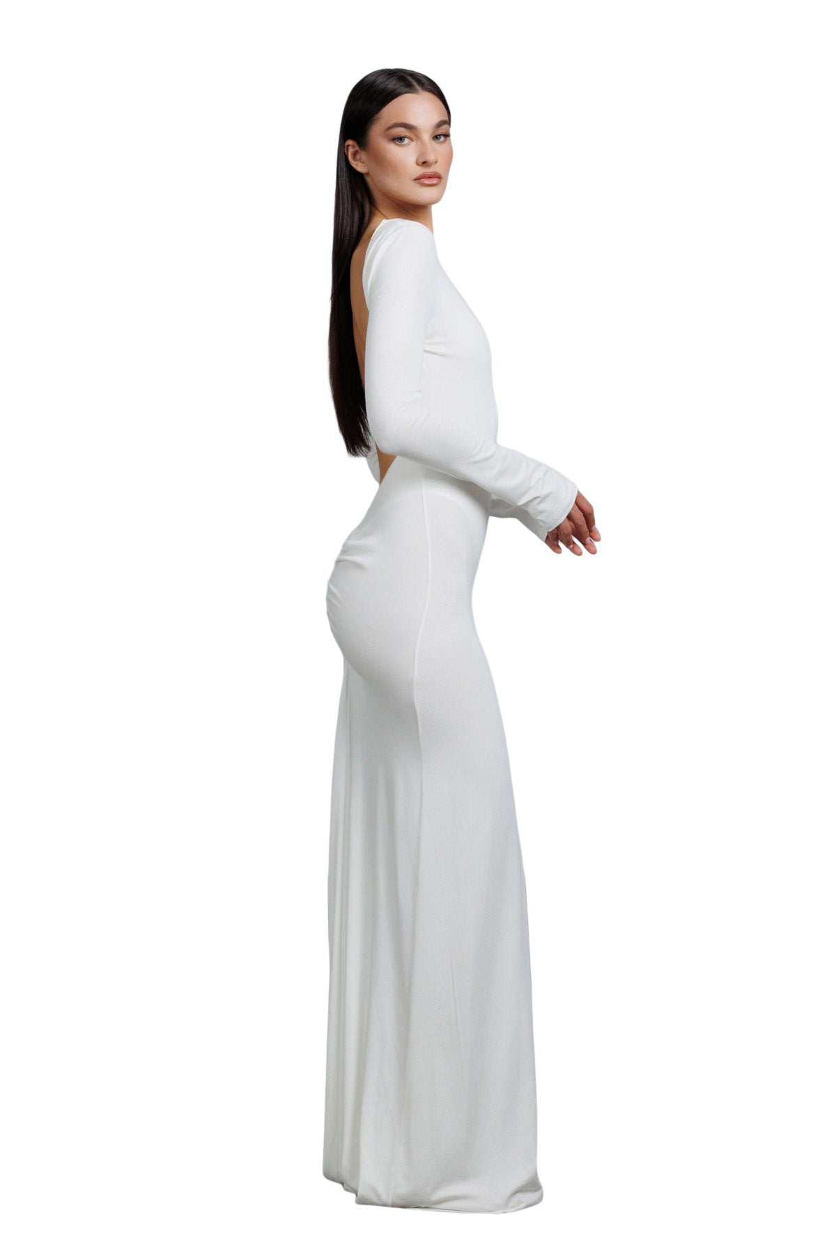 "Luce" Open Back Maxi Dress