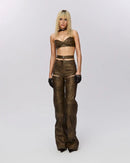 "Orbit" Faux Leather Pants