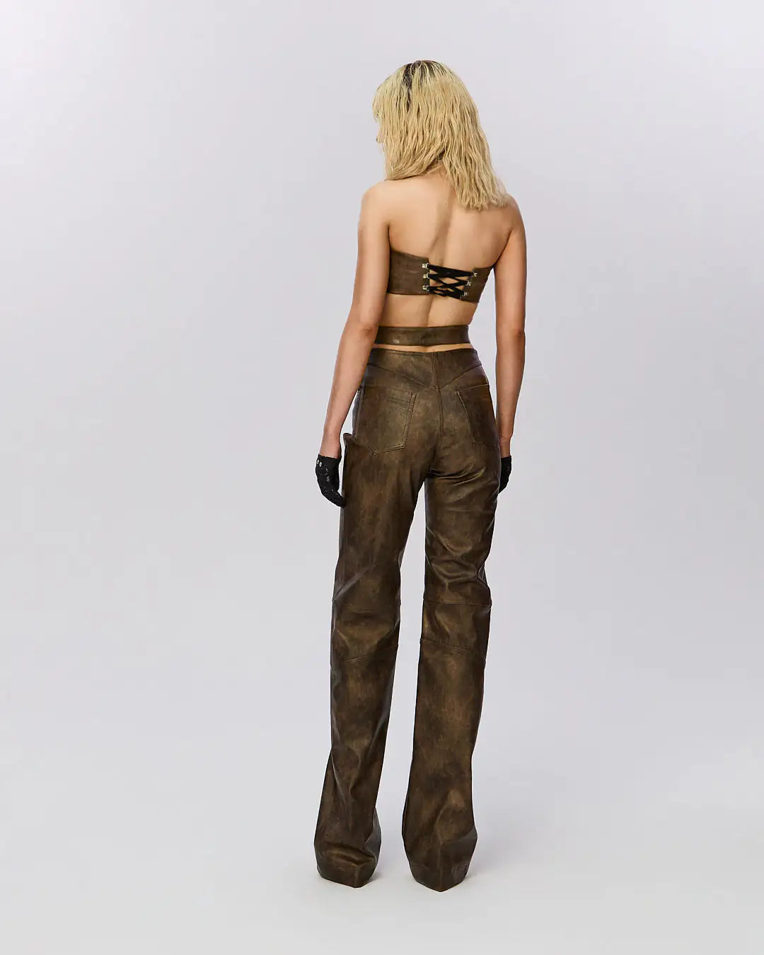 "Orbit" Faux Leather Pants