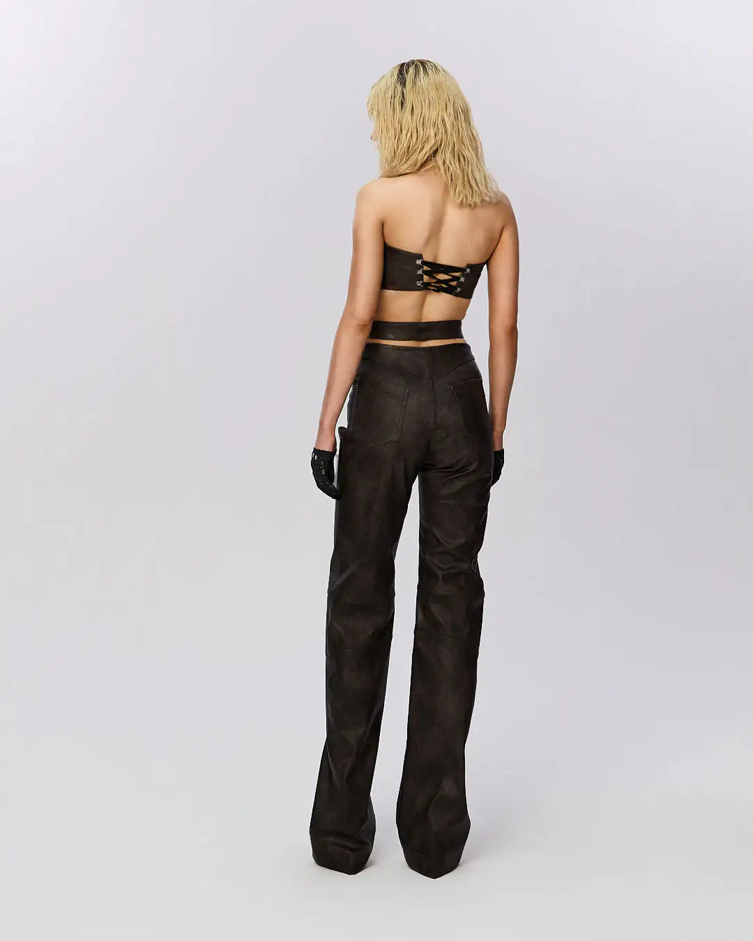 "Orbit" Faux Leather Pants