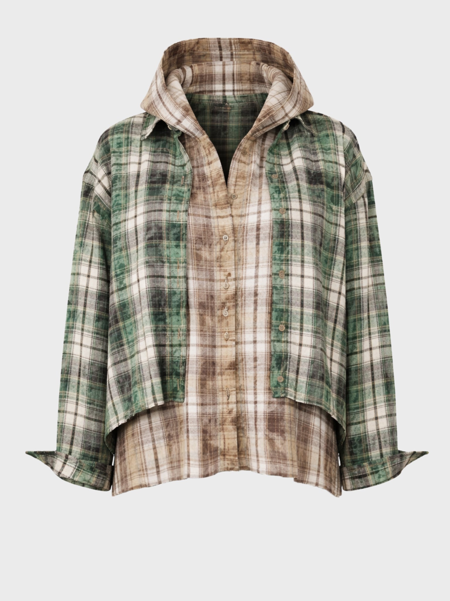 "Stay weird" Hooded Layer Shirt