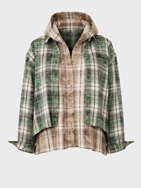 "Stay weird" Hooded Layer Shirt