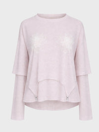 "All good" Layered Pink Blouse