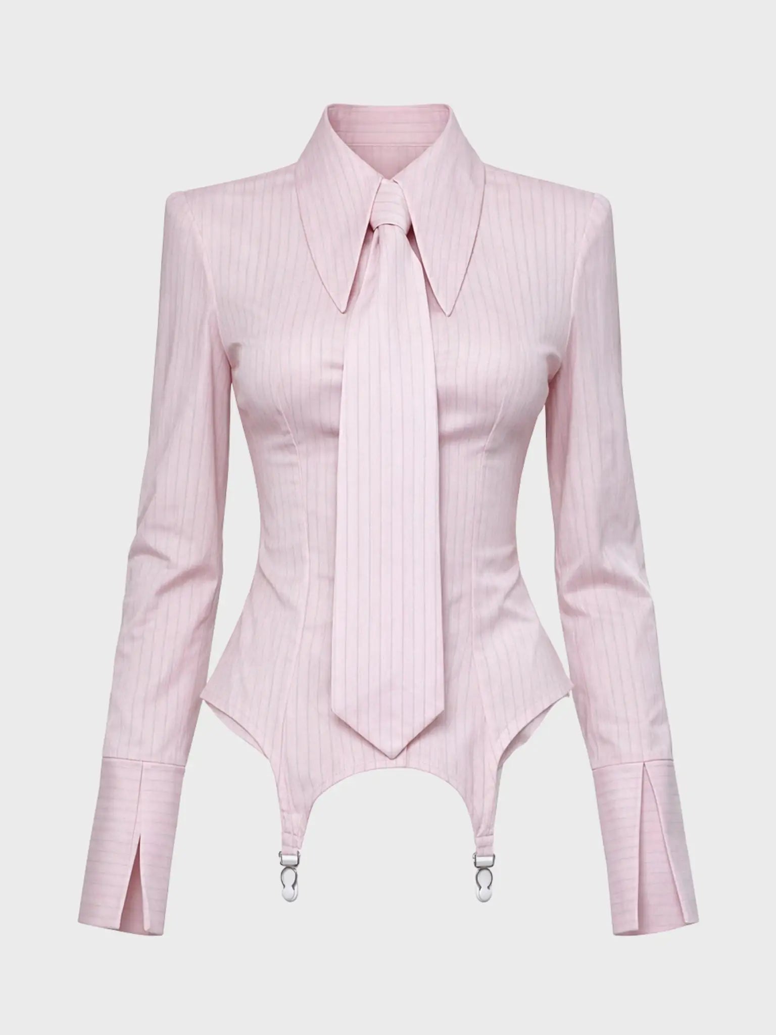 "Soft reset" Garters Shirt with Tie