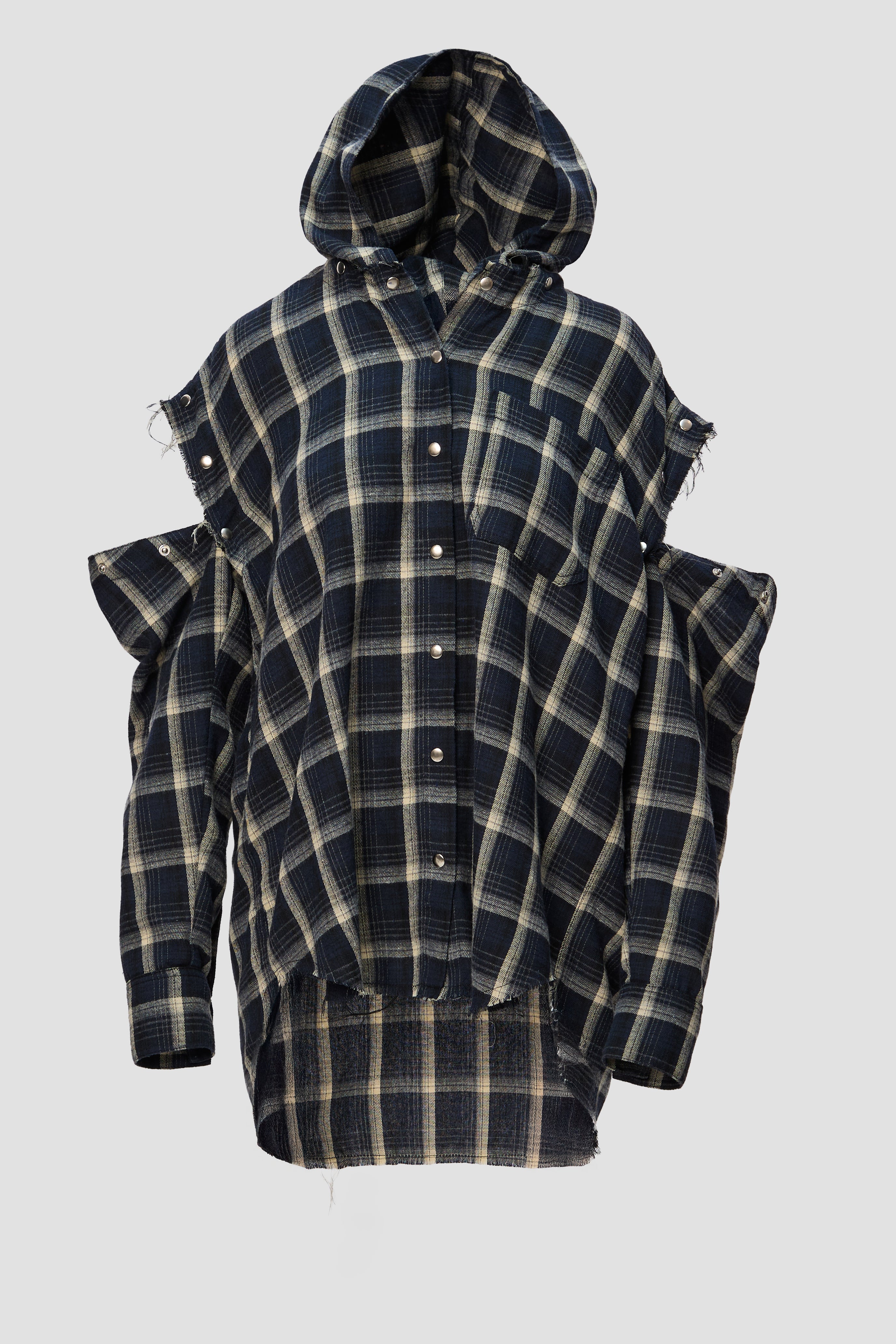 "Mercury" Oversized 3 Ways Hooded Shirt