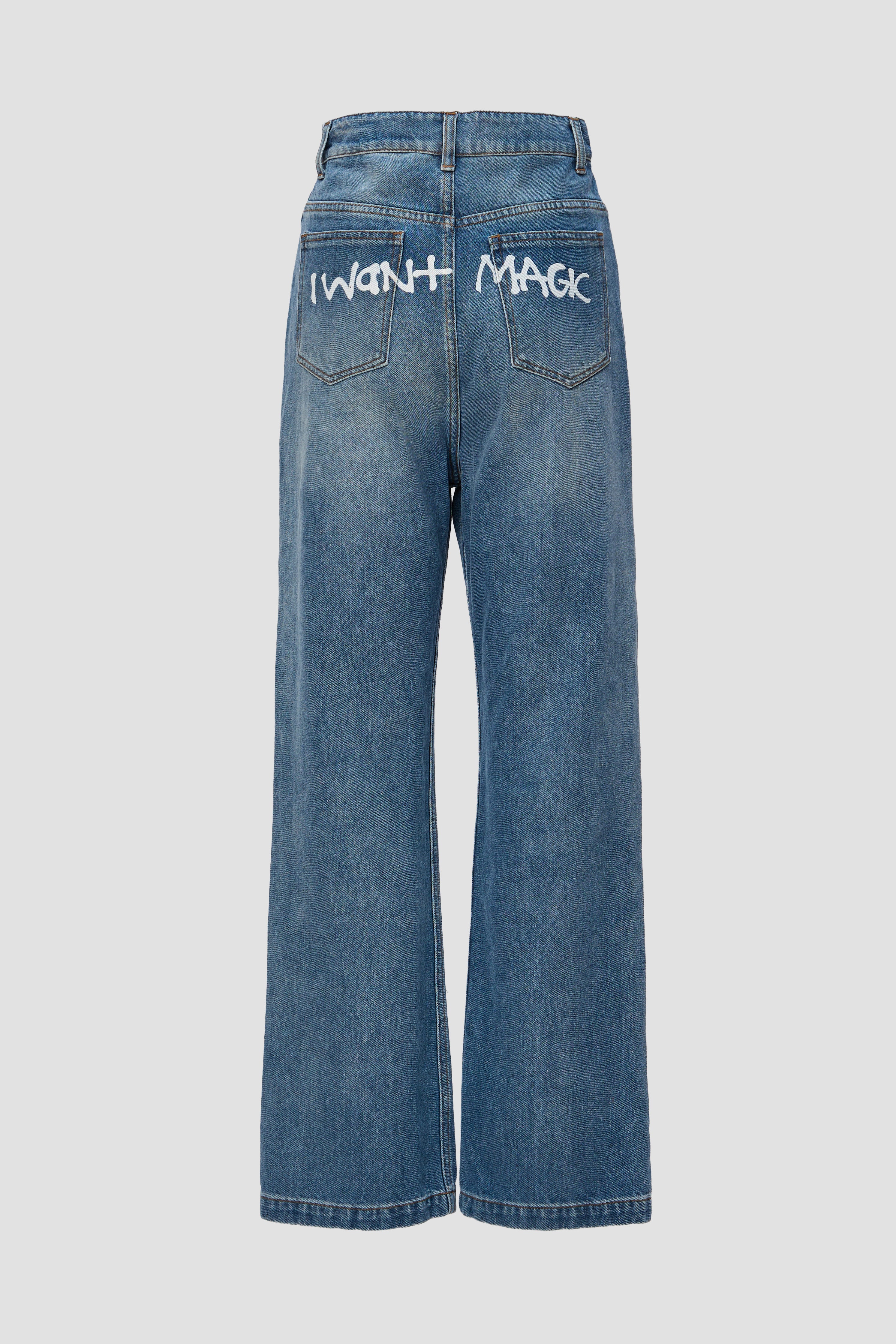 "Magic" Printed Jeans