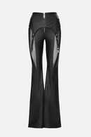 "Starseed" Leather Pants with Suspenders