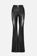 "Starseed" Leather Pants with Suspenders