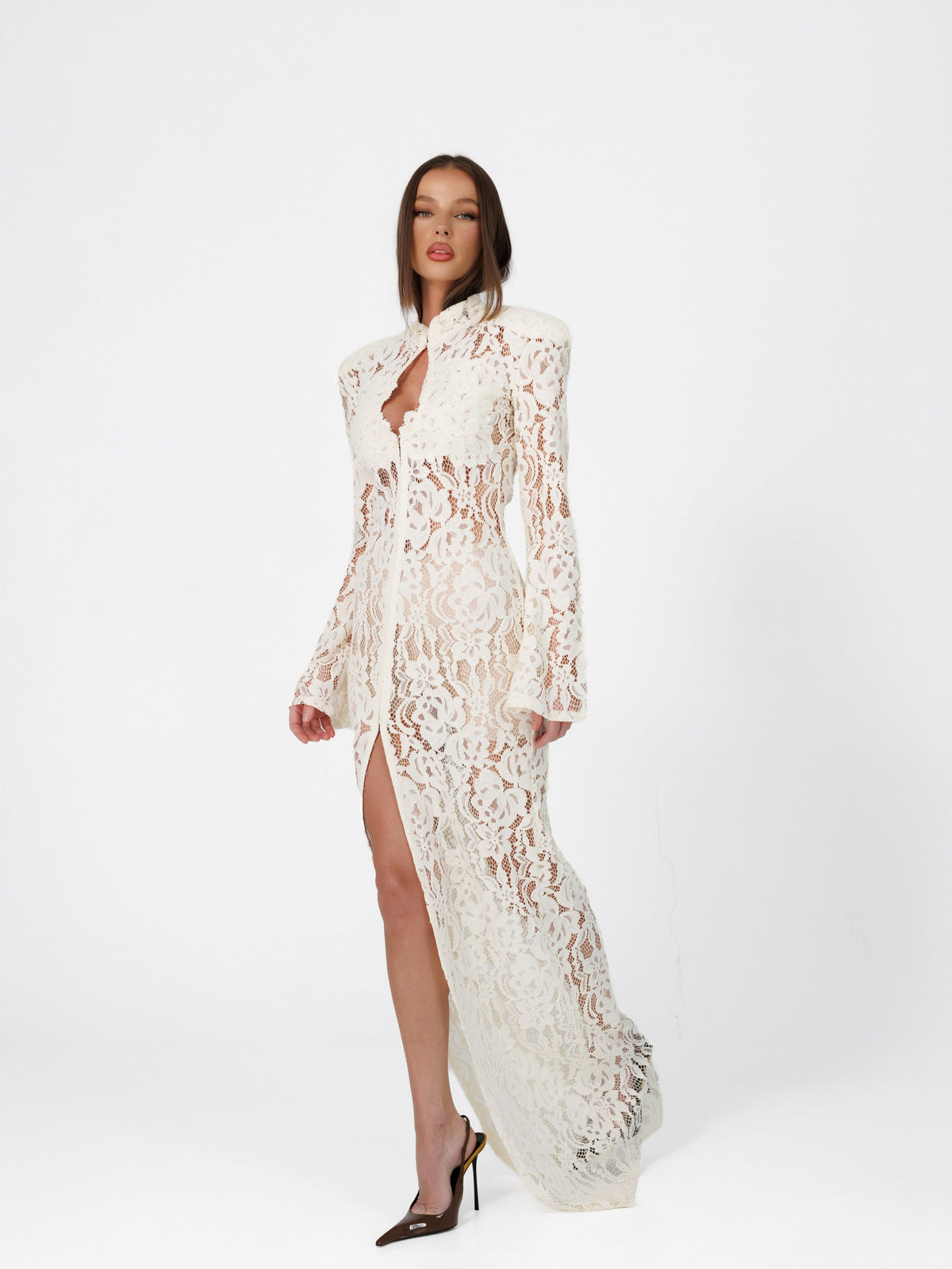 Como Ivory Lace Dress