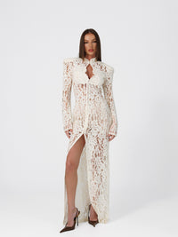Como Ivory Lace Dress