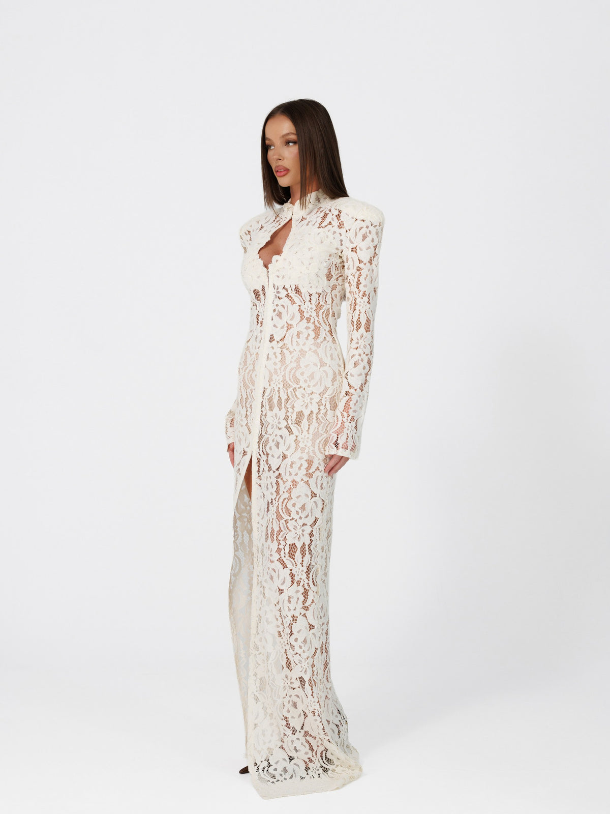 Como Ivory Lace Dress