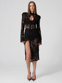 Amalfi Black Lace Dress
