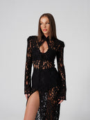 Amalfi Black Lace Dress