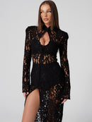 Amalfi Black Lace Dress