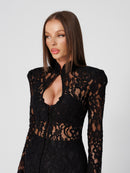 Amalfi Black Lace Dress