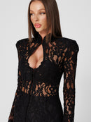 Amalfi Black Lace Dress