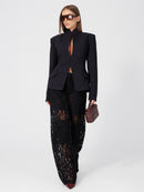 Rio de Janeiro Black Cargo Lace Pants