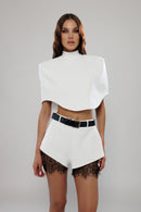 London Lace Trim Shorts