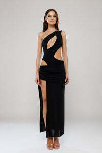 Ibiza Black Asymmetric Co-Ord Bodysuit