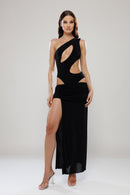 Ibiza Black Asymmetric Co-Ord Bodysuit