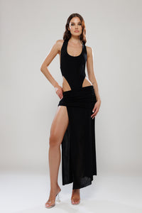 Amsterdam Co-Ord High Slit Maxi Skirt