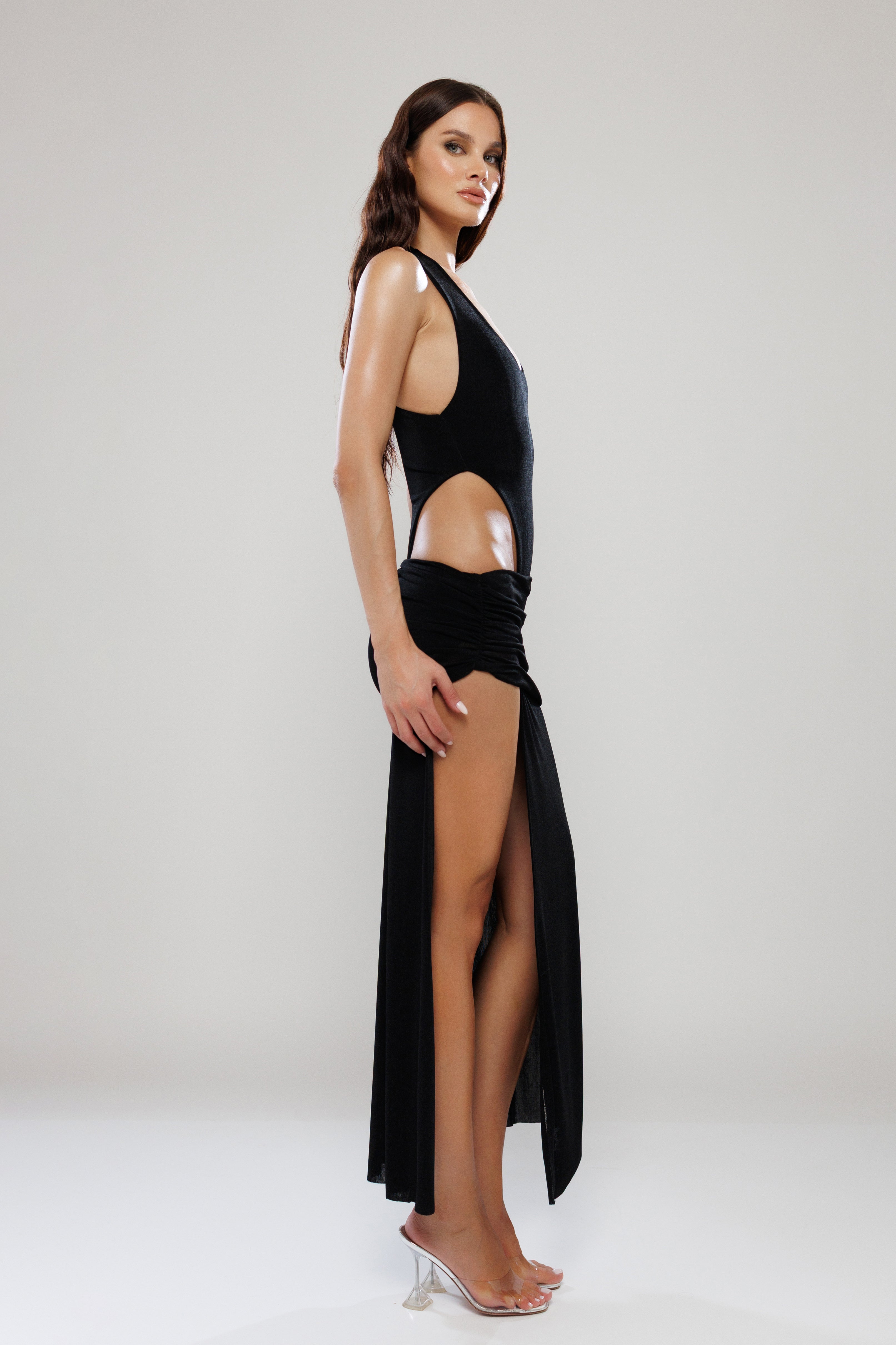 Amsterdam Co-Ord High Slit Maxi Skirt