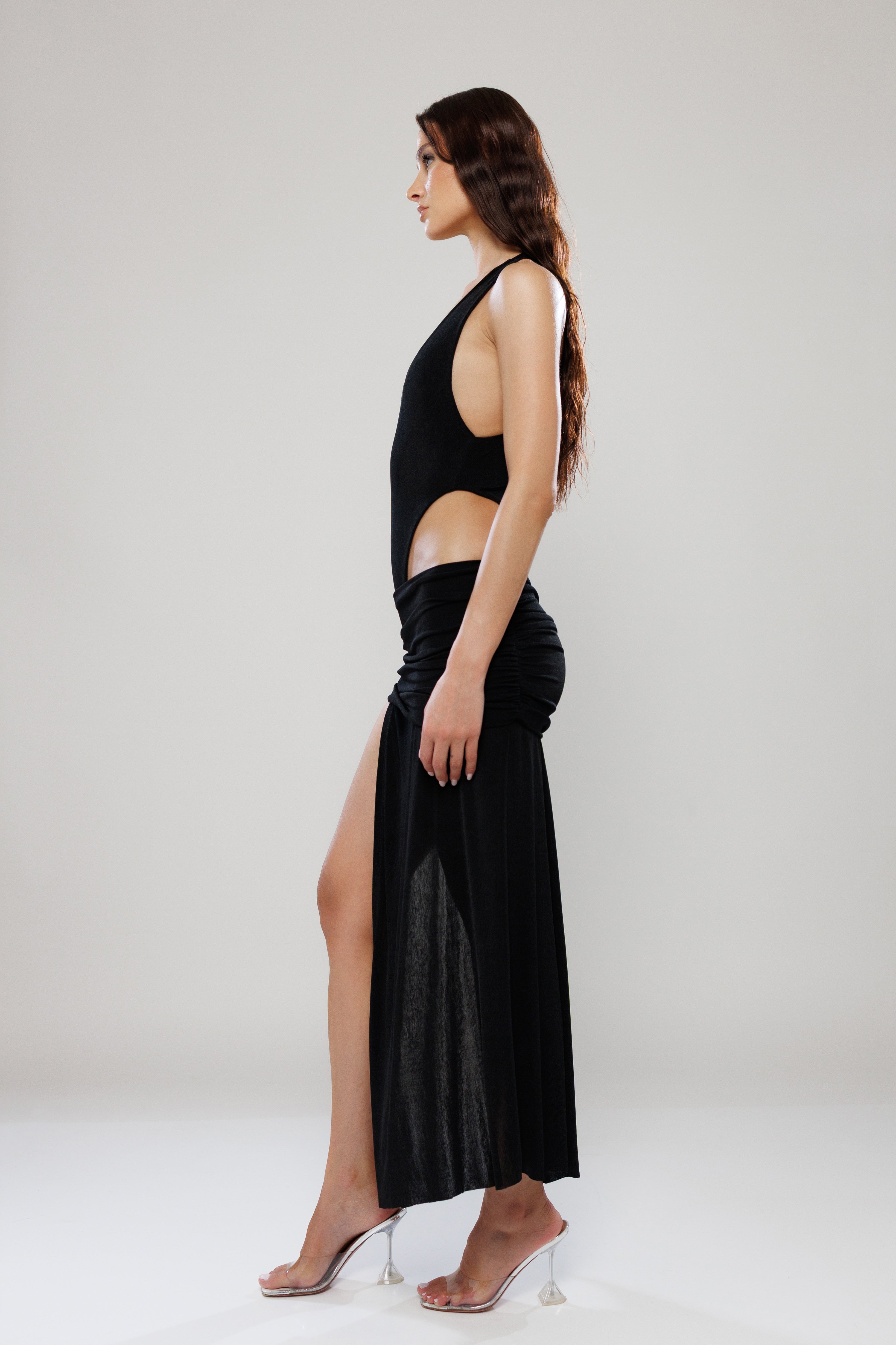 Amsterdam Co-Ord High Slit Maxi Skirt