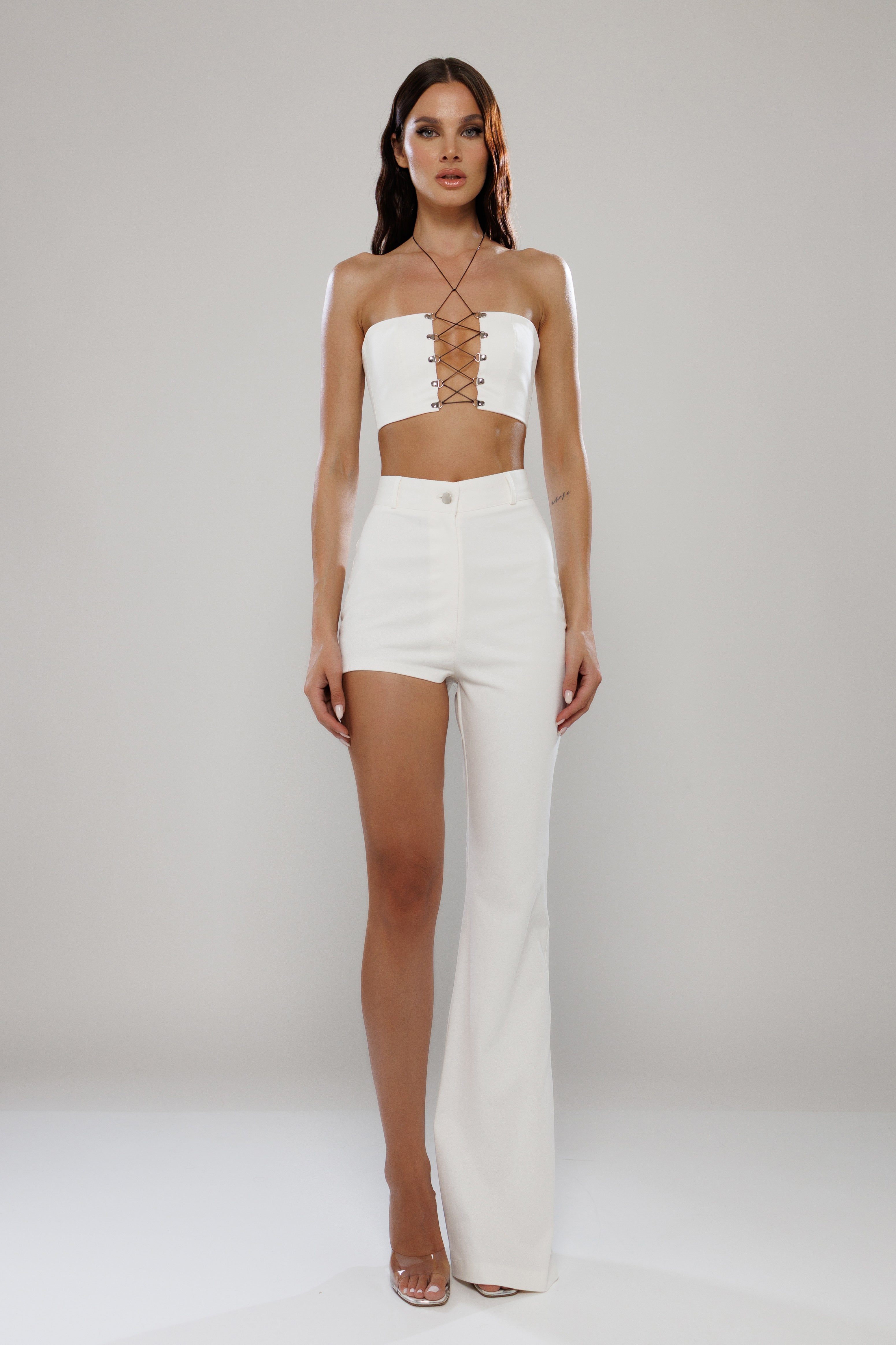 Milan Asymmetric Denim Pants