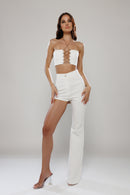 Milan Asymmetric Denim Pants