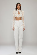 Rome Cut-ut Pants with Lace