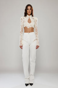 Rome Cut-ut Pants with Lace