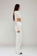 Rome Cut-ut Pants with Lace