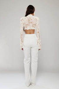 Rome Cut-ut Pants with Lace
