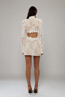 Cannes Co-Ord Ivory Lace Top