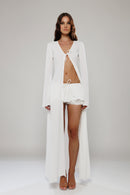 Cancun Tie-Front Long Cover-Up