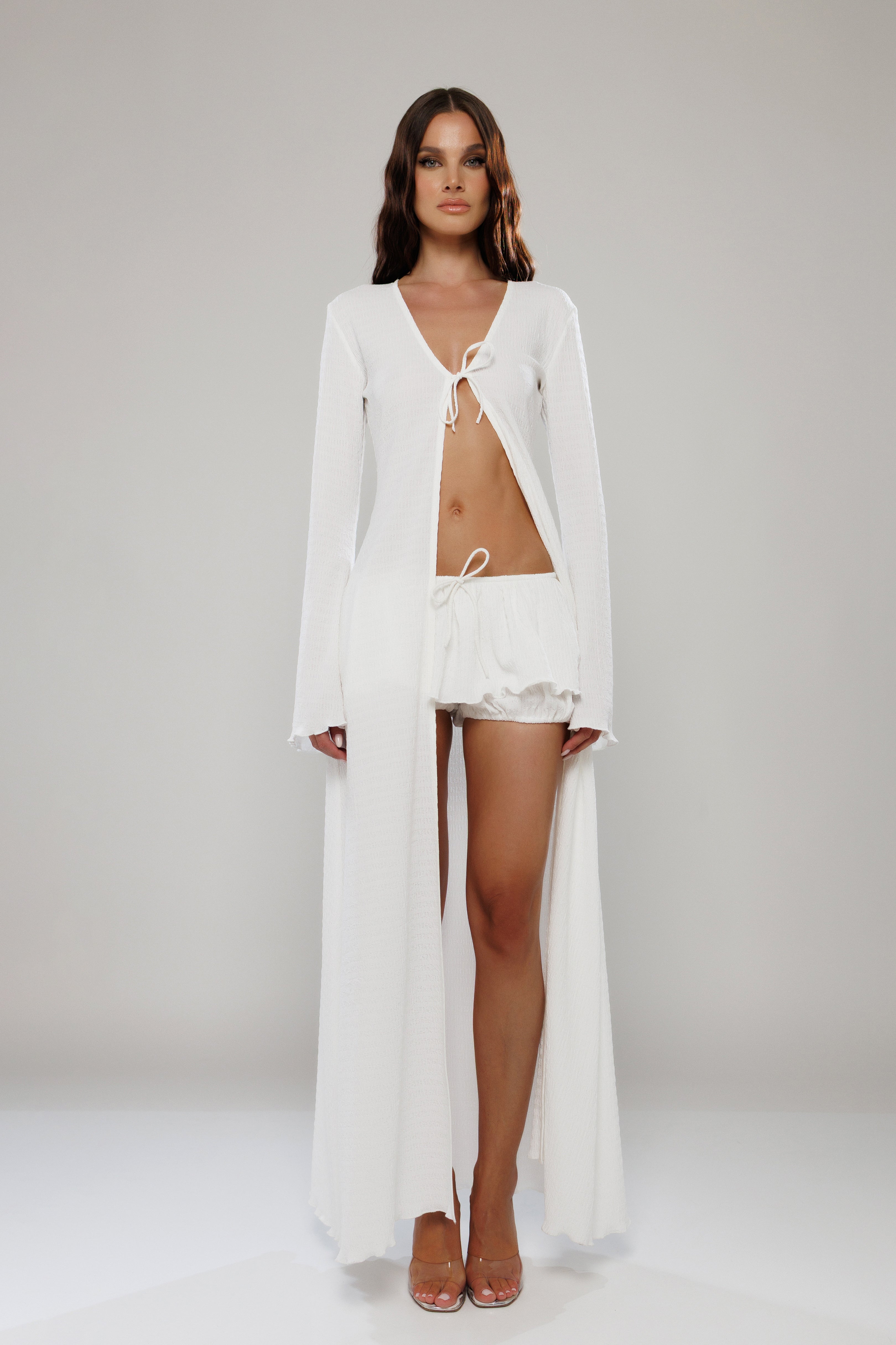 Cancun Tie-Front Long Cover-Up