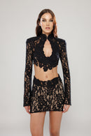 Miami Co-Ord Black Lace Skirt