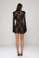 Santorini Black Lace Dress