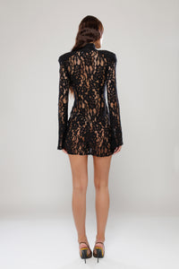 Santorini Black Lace Dress