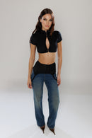 Bucharest Straight-Leg Denim Pants