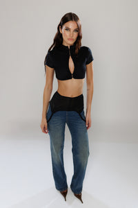 Bucharest Straight-Leg Denim Pants