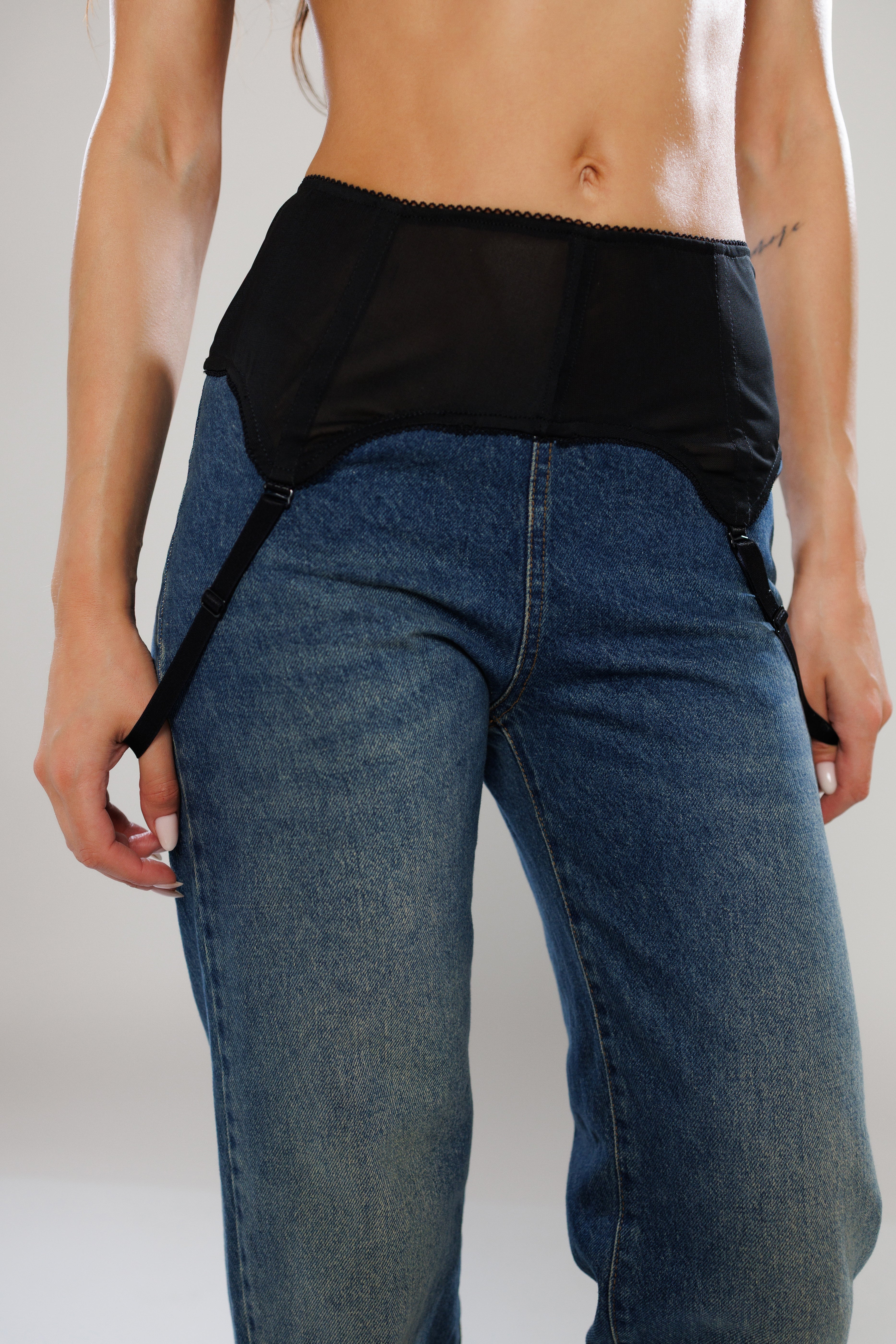Bucharest Straight-Leg Denim Pants