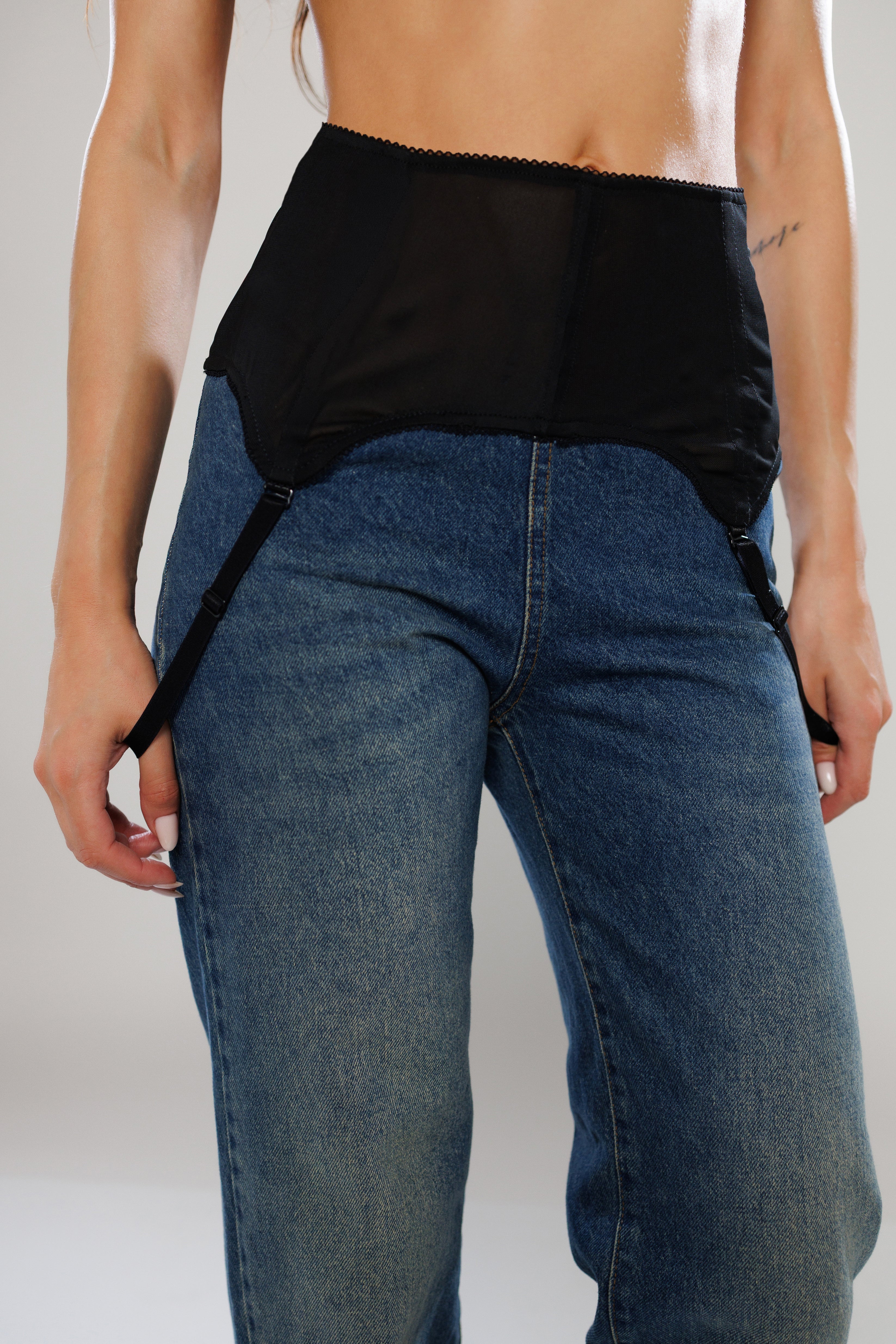 Bucharest Straight-Leg Denim Pants