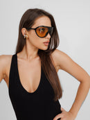 Restless Black Midi Raceback Dress