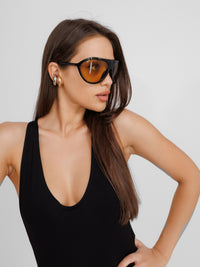 Restless Black Midi Raceback Dress